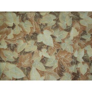 1 Yard Windsor Collection Hoffman California Quilting Fabric Brown Beige Leaves